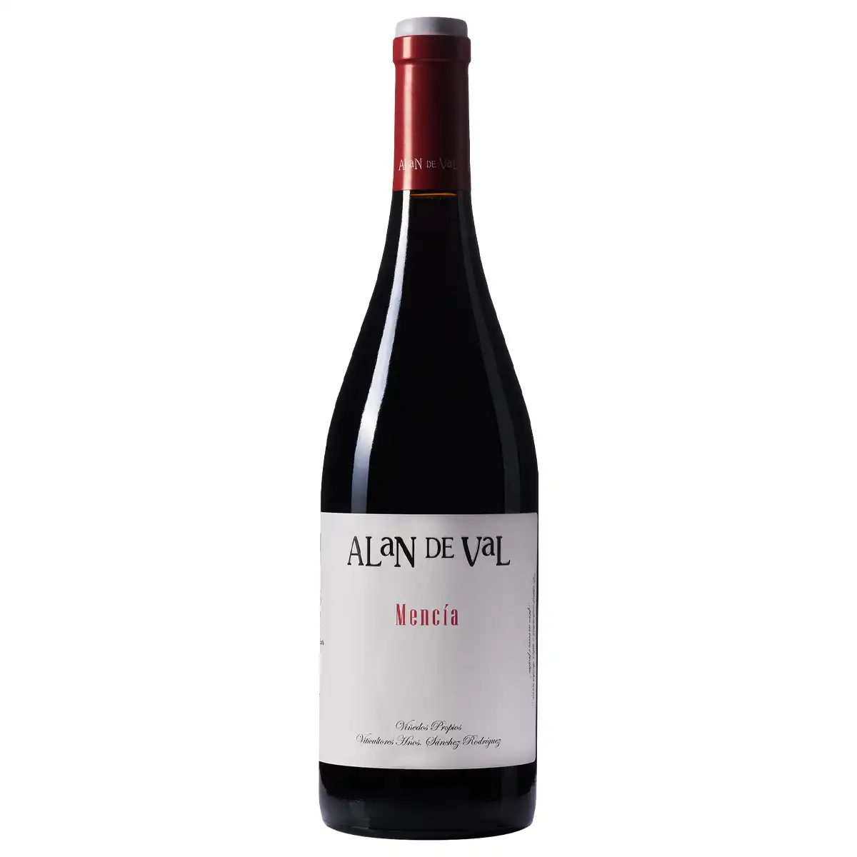Botella de vino tinto Alan de Val Mencía D.O. Valdeorras 75 cl